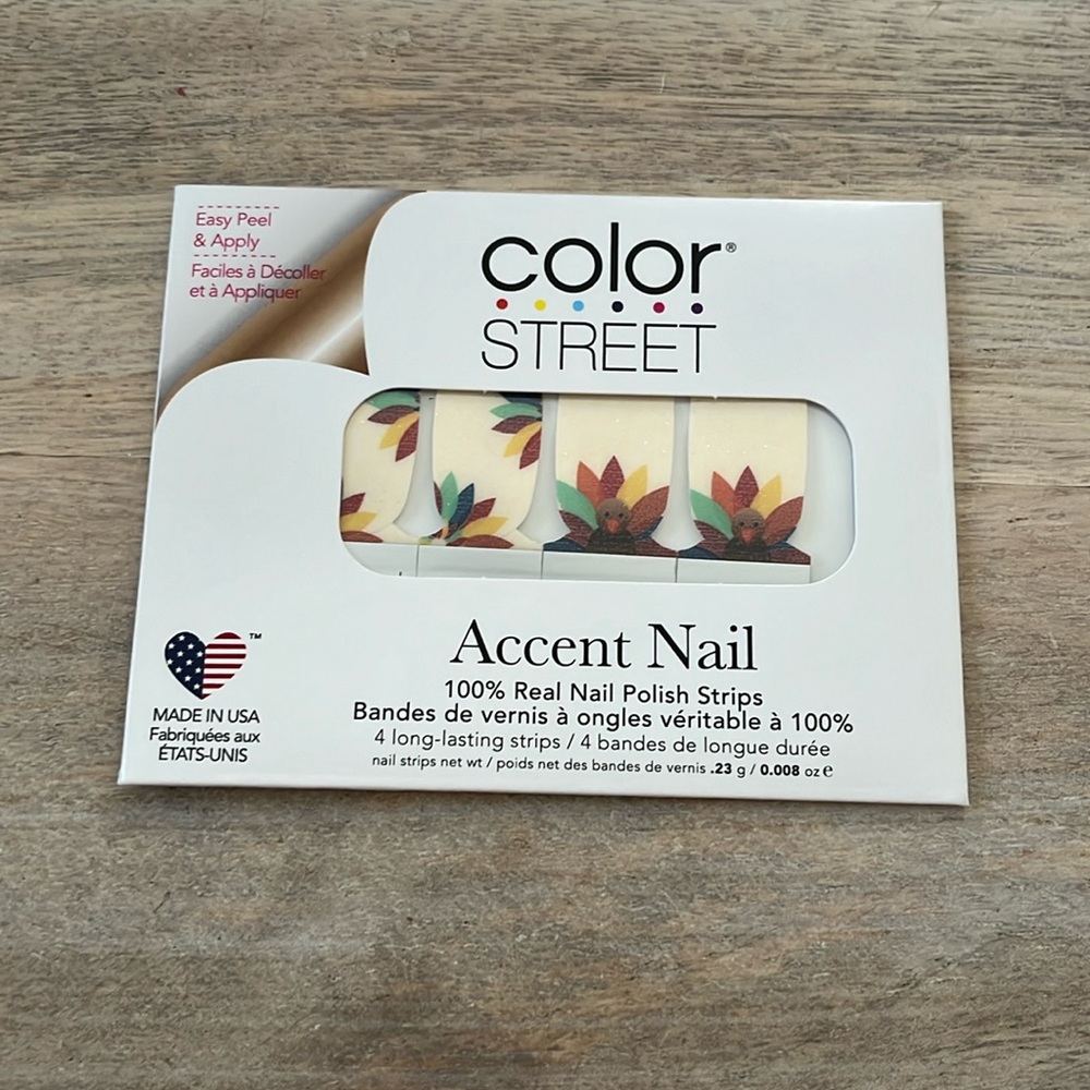 Color Street Thanksgiving Accent nail